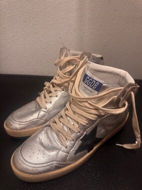 Golden Goose Sky Star in Silver size 38 WORN TWICE